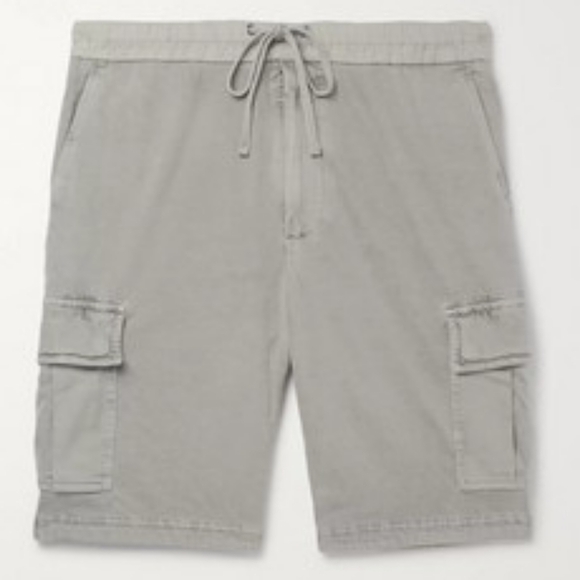 JAMES PERSE Mens Cotton-jersey Drawstring Cargo Shorts Size 4 - Picture 1 of 7